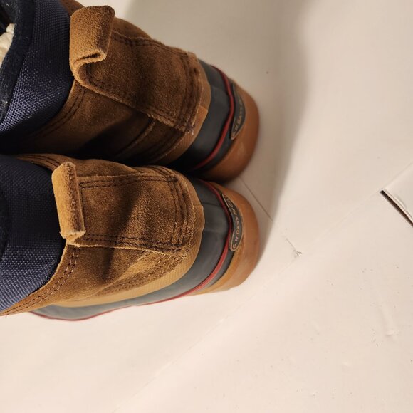 GH Bass & Co. Brown, Black, Red Laced Duck Rain Boots Women's Size 6 - Picture 6 of 11